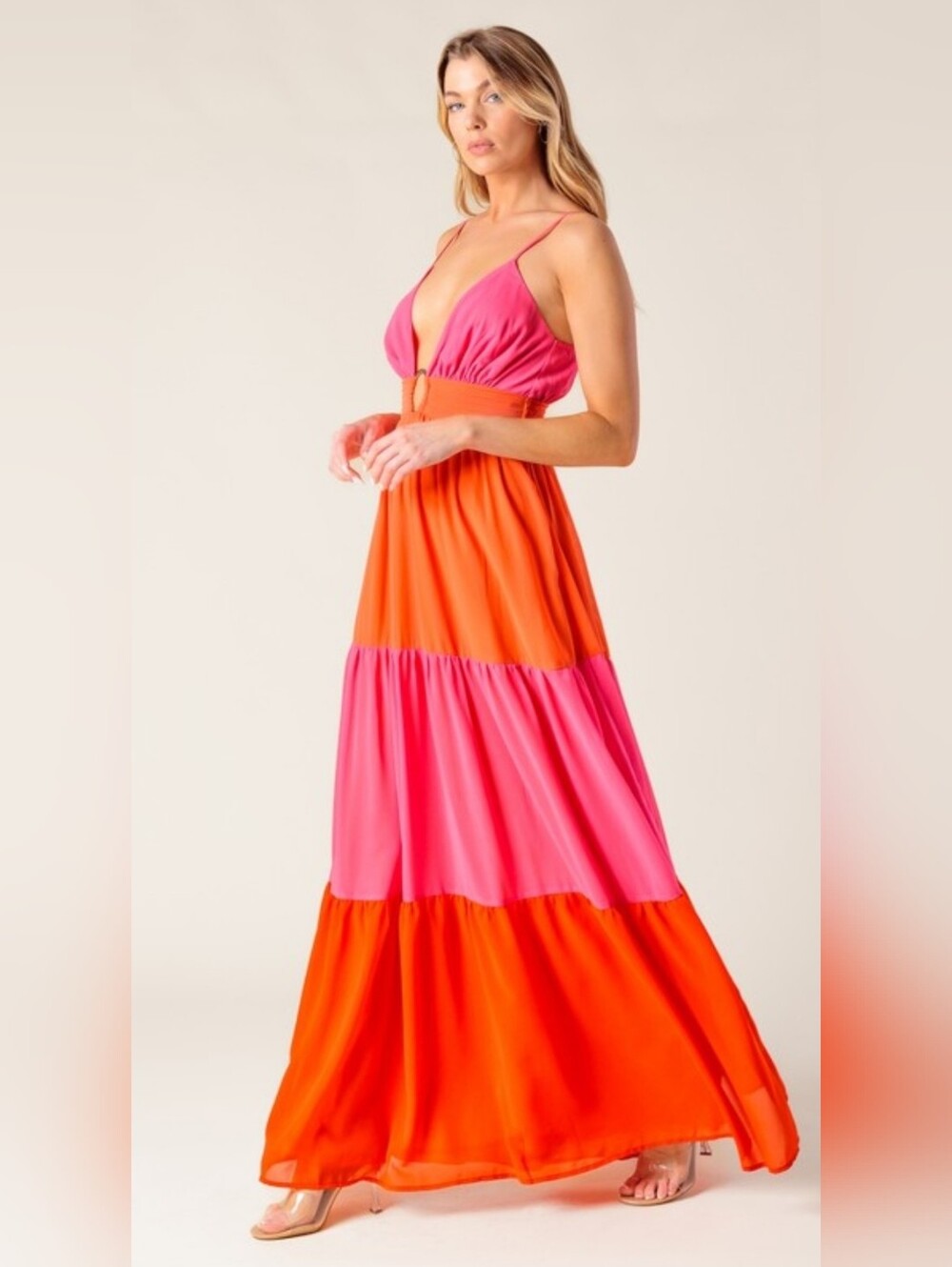 Colorblock Maxi Dress
